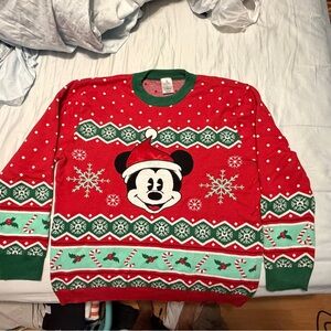 Disney Mickey Mouse Christmas Knit Sweater
